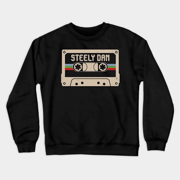 Personalized Steely Name Birthday Vintage Cassette Tape Crewneck Sweatshirt by Horton Cyborgrobot